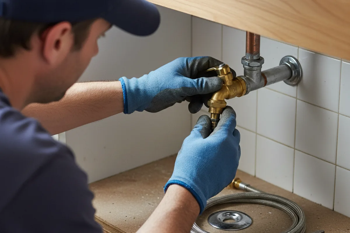 Shutoff valve and fitting work during Emergency Plumbing in Marseilles